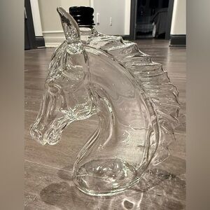 Crystal Glass Horse Head Figurine